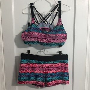 Tribal 2 piece Swim Top & Shorts size XL